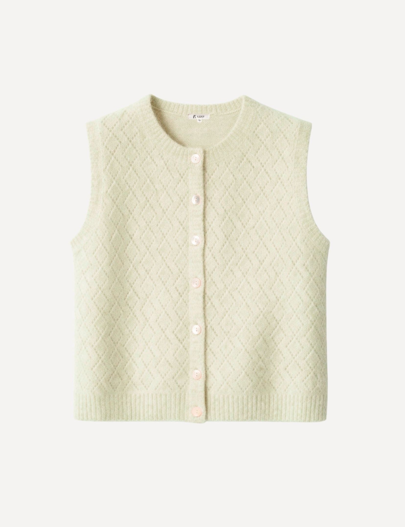 Cardigan Yolande - Vert clair