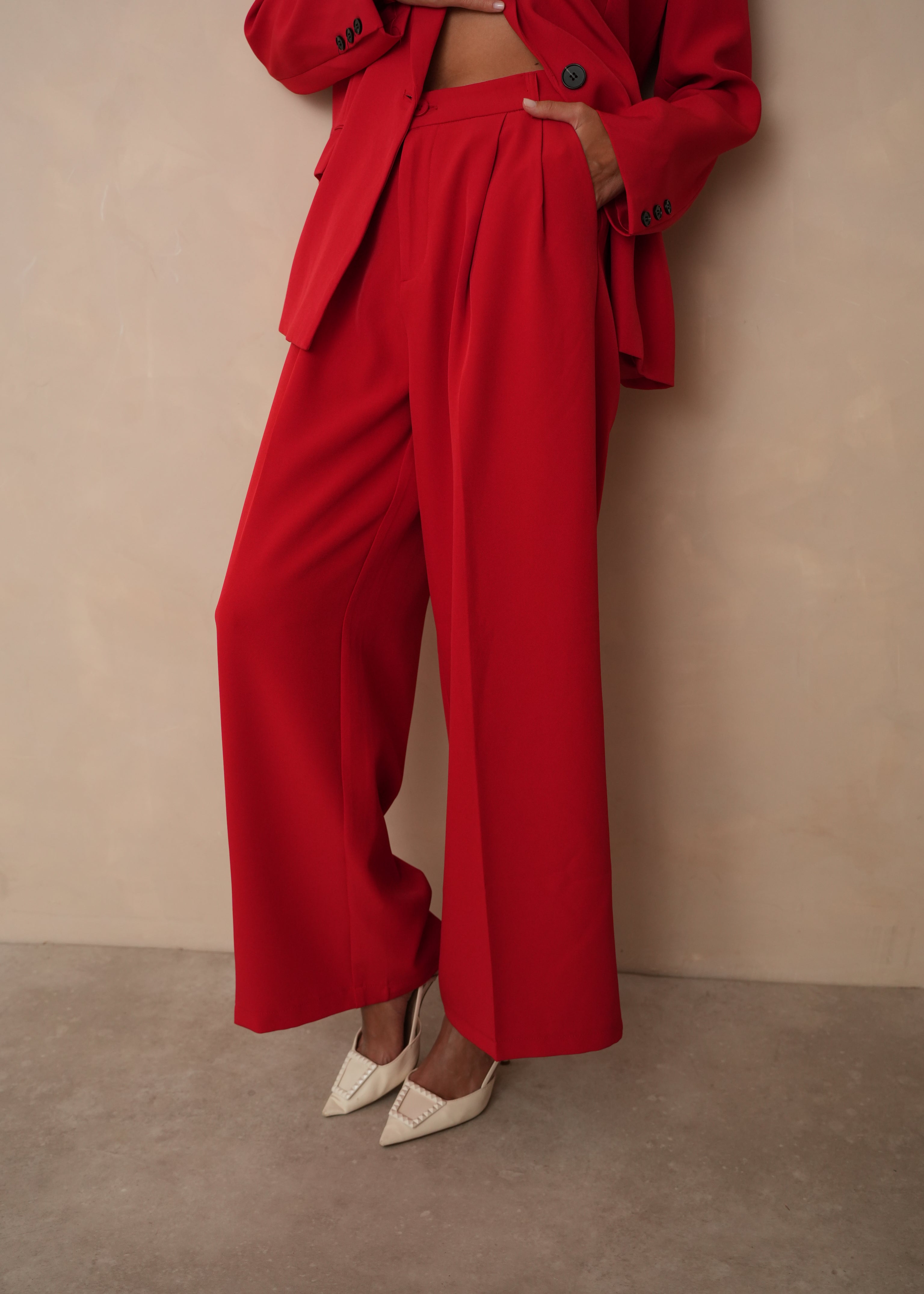Pantalon Isaline - Rouge