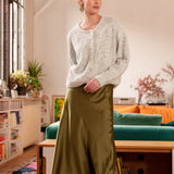 Camellia Khaki Skirt 