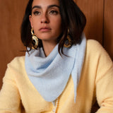 Foulard triangle Élio - Ciel