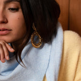 Foulard triangle Élio - Ciel