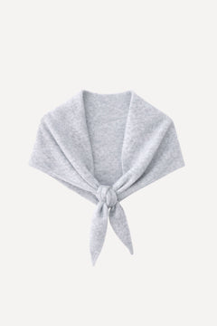 Foulard triangle Élio - gris clair