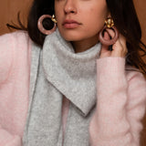 Foulard triangle Élio - gris clair