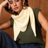 Foulard triangle Élio - Jaune