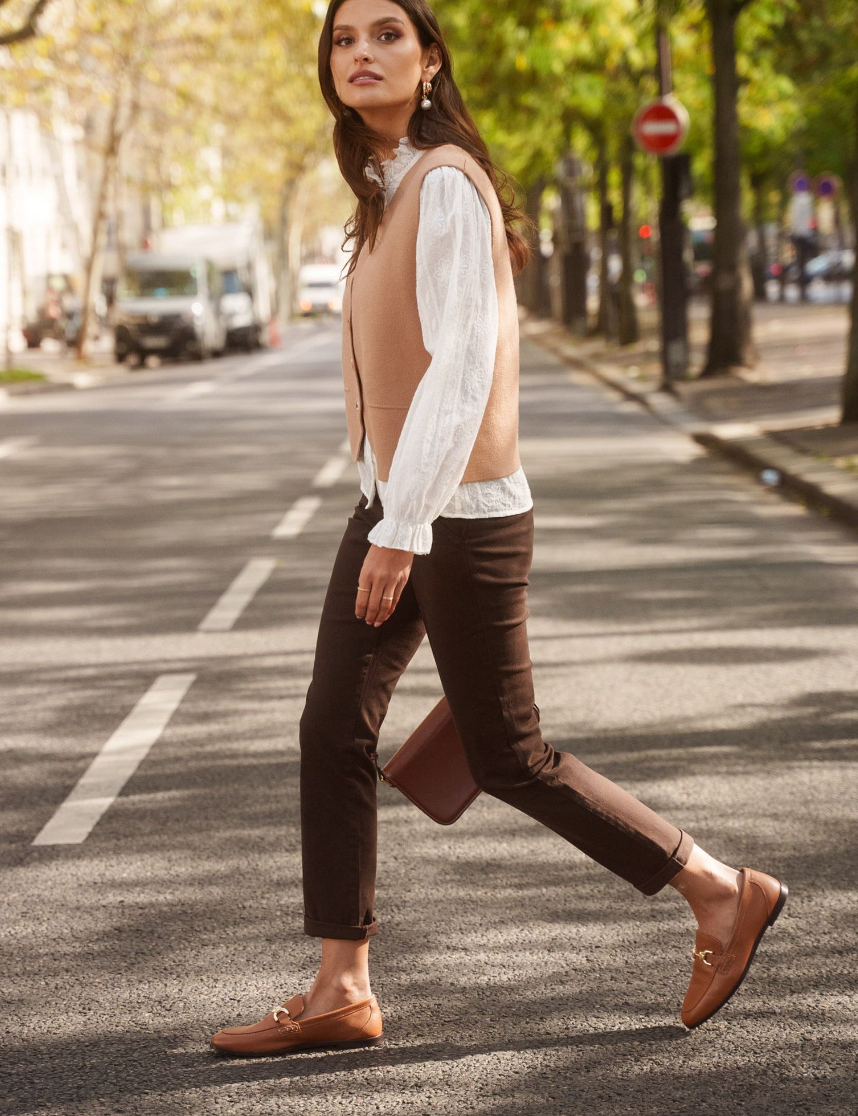 Pantalon Carmen - Marron