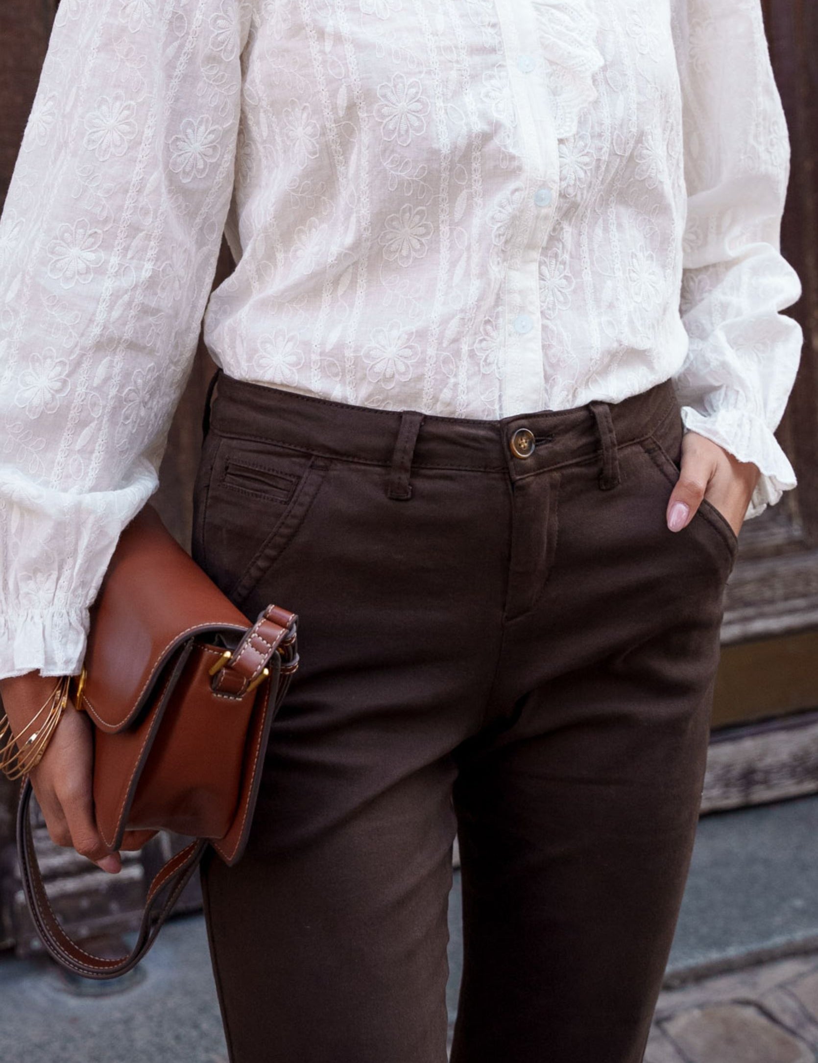 Pantalon Carmen - Marron