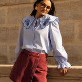 Jupe-short Edith - Bordeaux