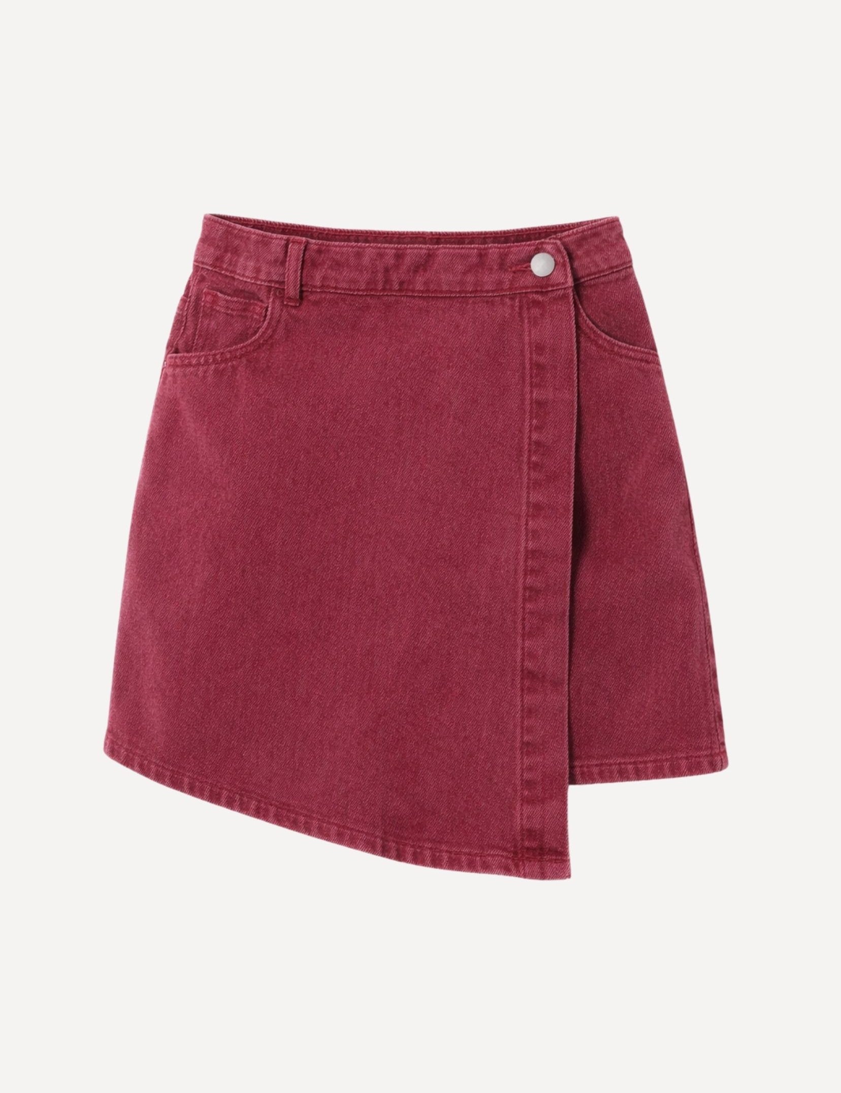 Jupe-short Edith - Bordeaux