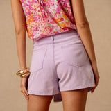 Jupe-short Edith - Lilas