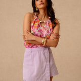 Jupe-short Edith - Lilas