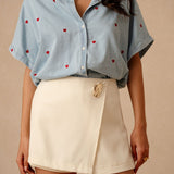 Jupe-short Yseult - Beige