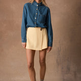 Edith Shorts Skirt - Coffee