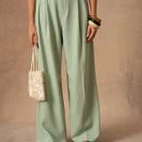 Isaline Trousers - Khaki Beige