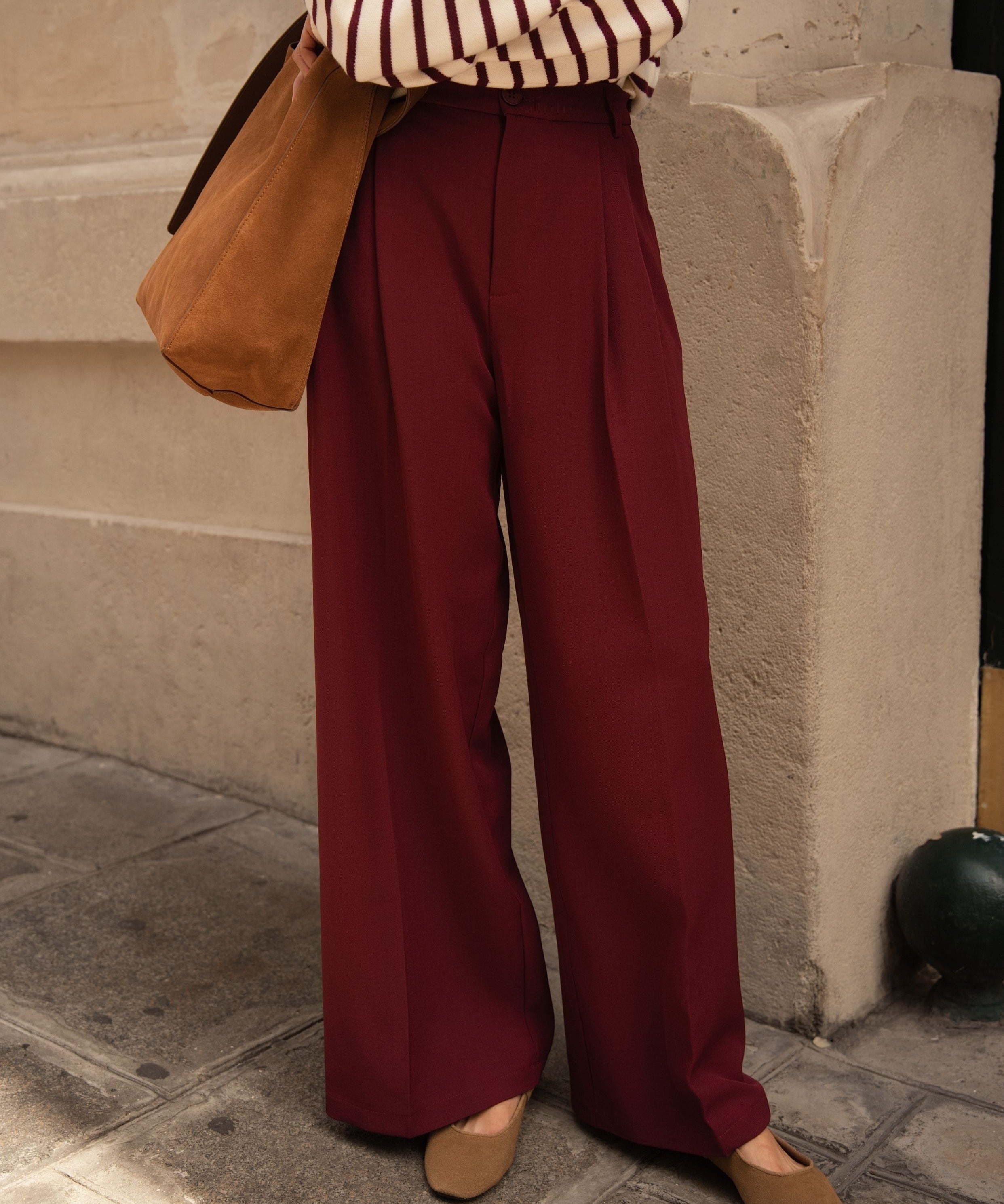 Isaline Trousers - Bordeaux
