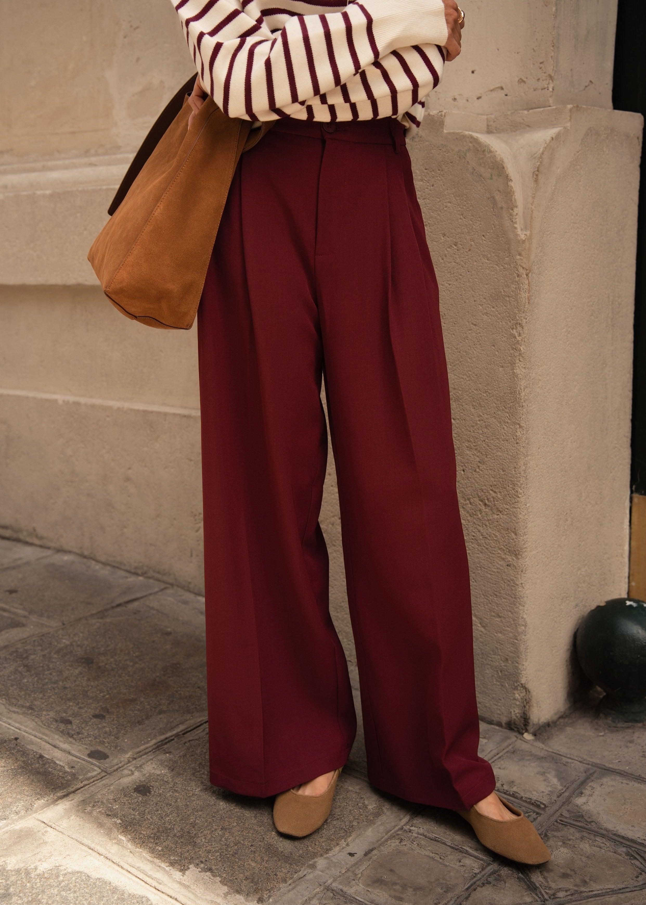 Pantalon Isaline - Bordeaux