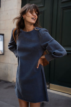 Robe Célestine - Bleu marine