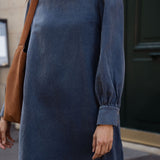 Robe Célestine - Bleu marine