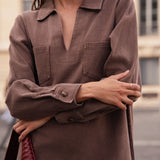 Robe Nadila - Choco
