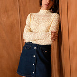 Top à manche longue Clarie - Jaune