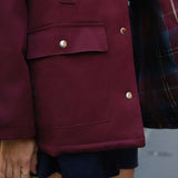 Manteau Fabienne - Bordeaux