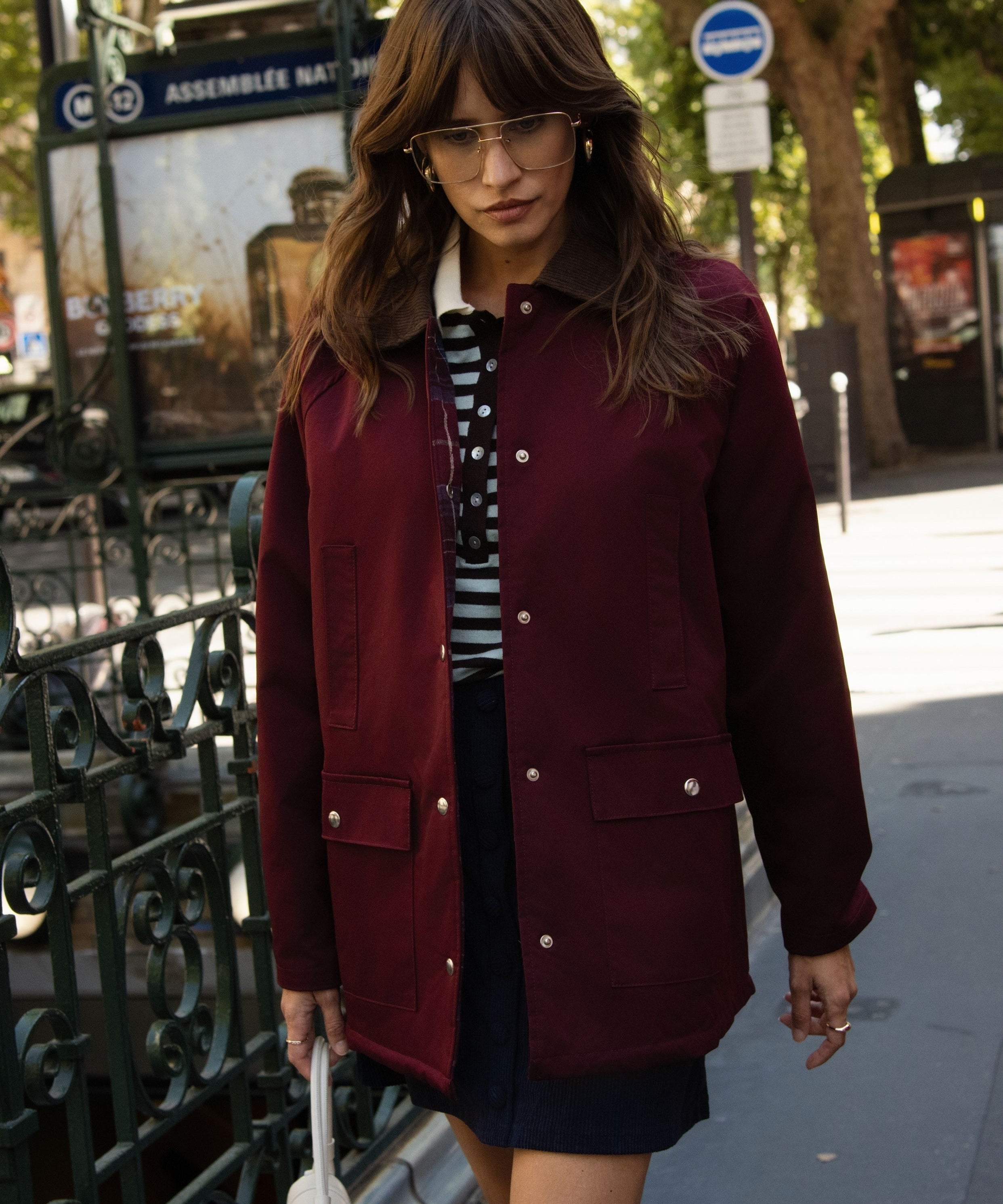 Manteau Fabienne - Bordeaux