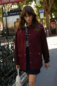 Manteau Fabienne - Bordeaux