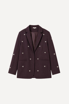 Veste de costume Perrine - Prune