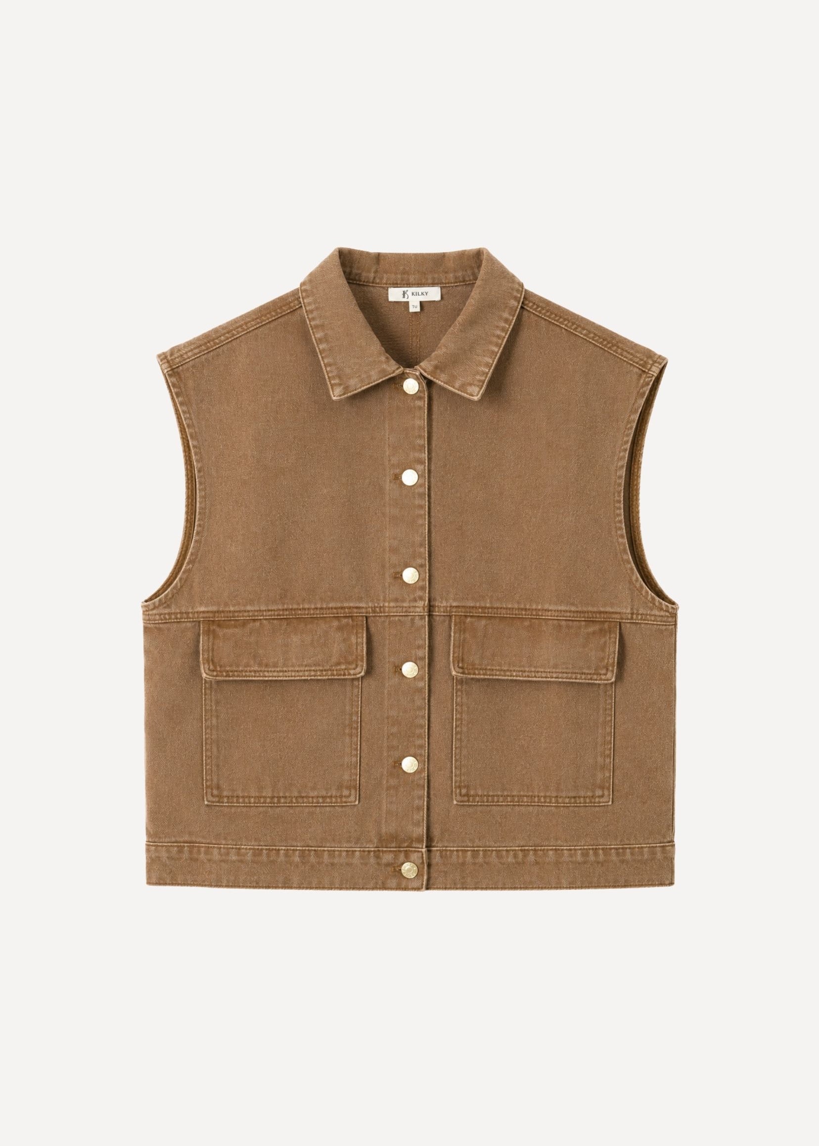 Veste sans manche Tess - Taupe