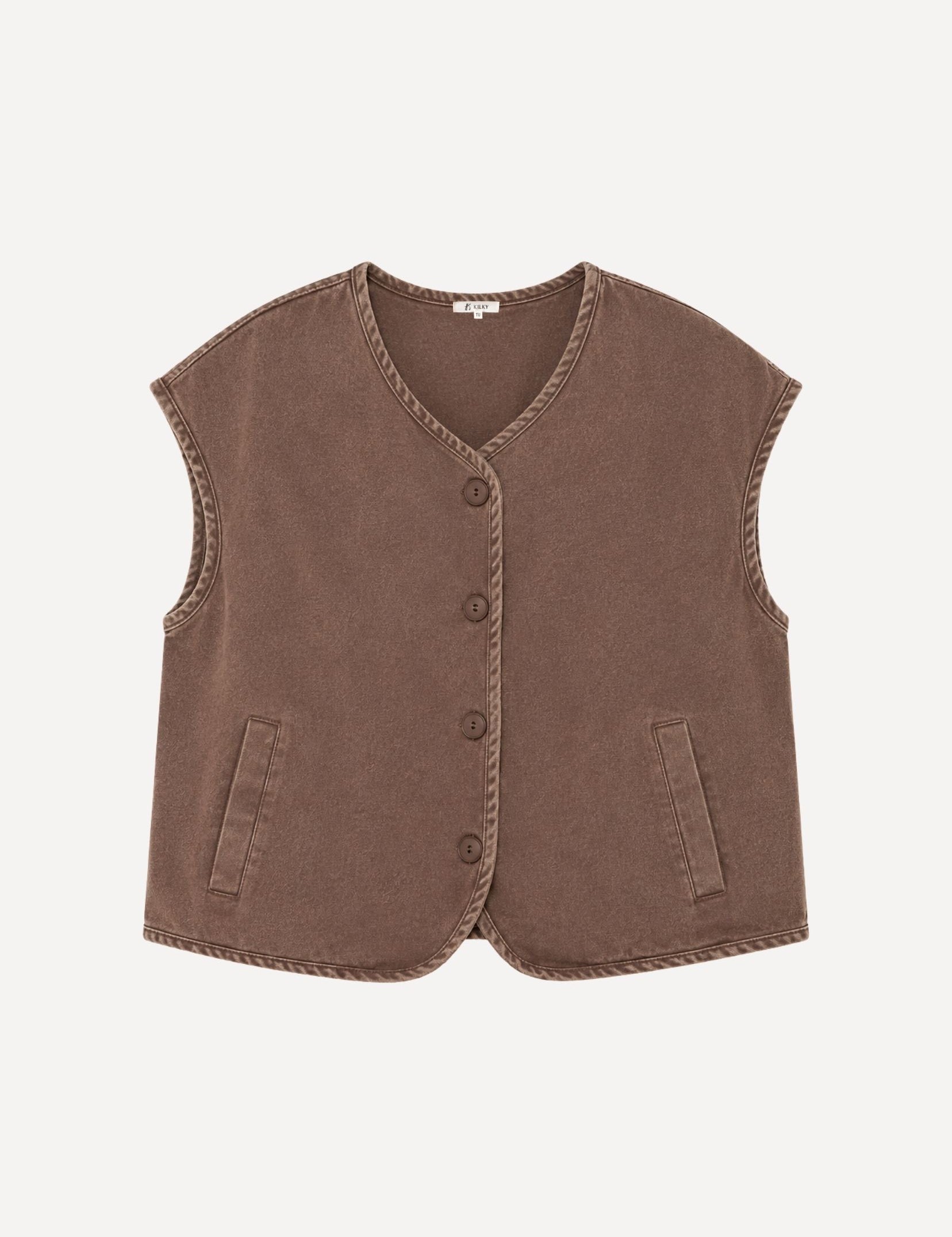 Veste sans manches Victorine
