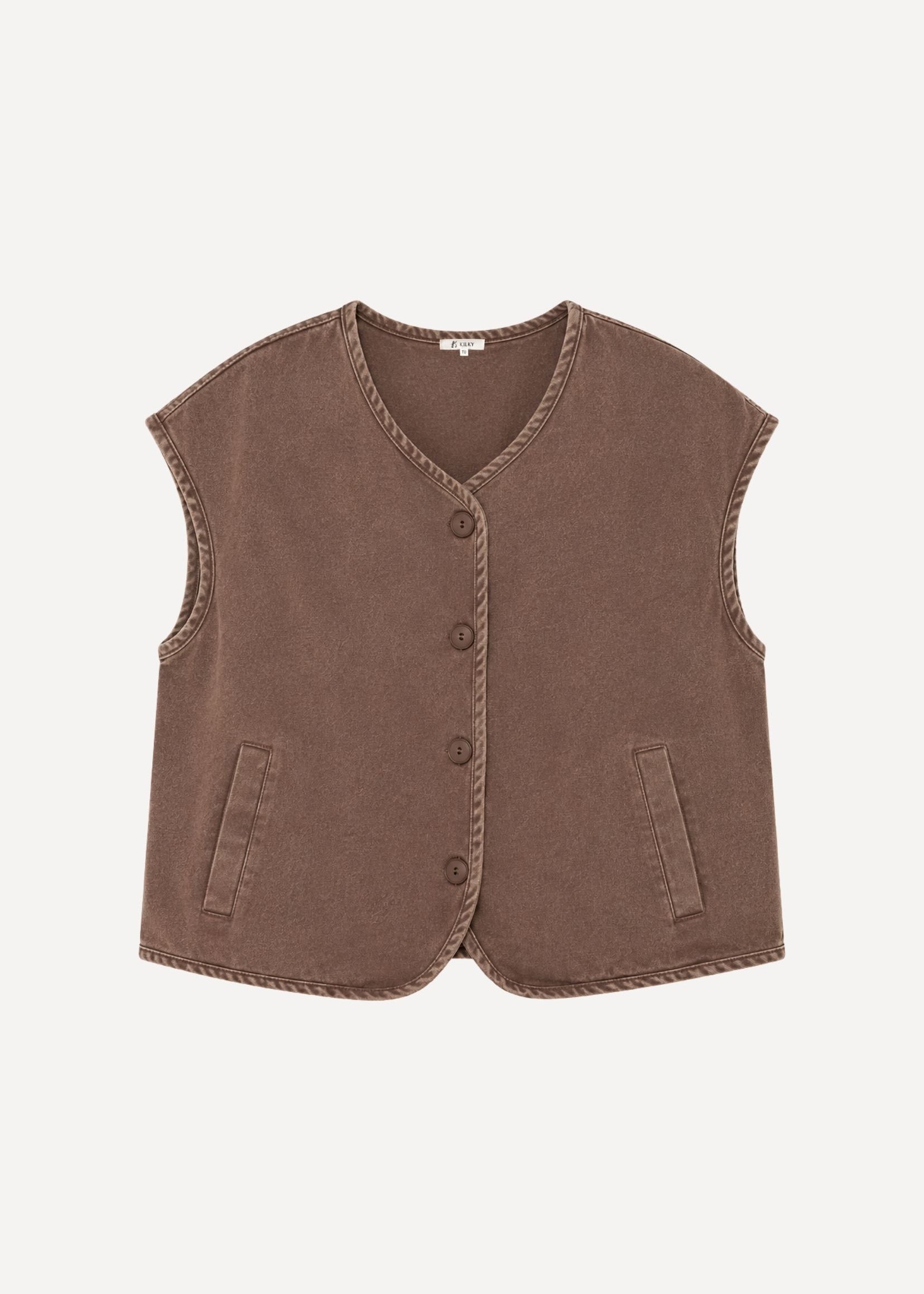 Veste sans manches Victorine