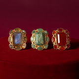 Bague Amalia - Agate verte