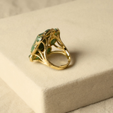 Bague Amalia - Agate verte