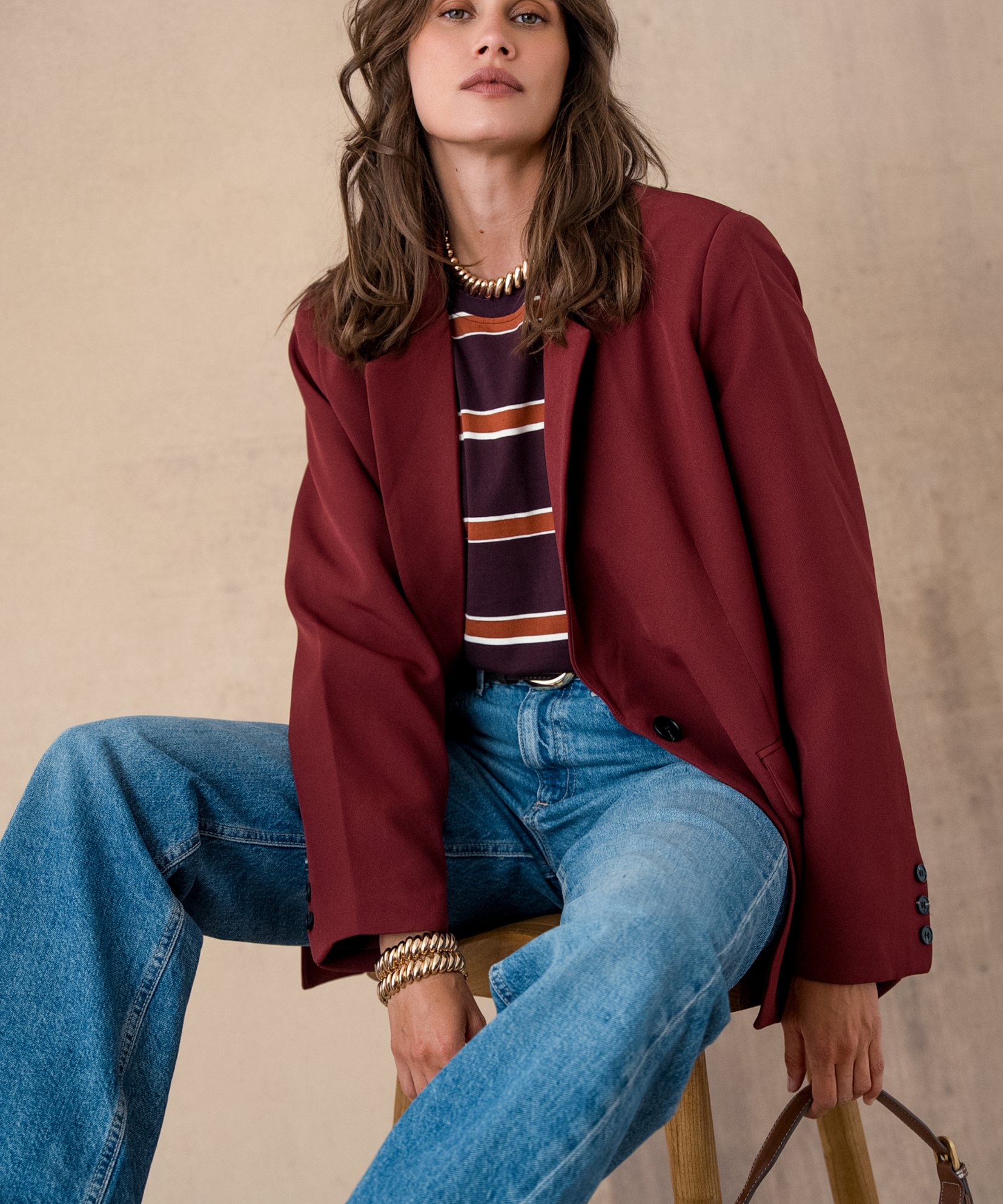Veste de costume Wendy - Bordeaux