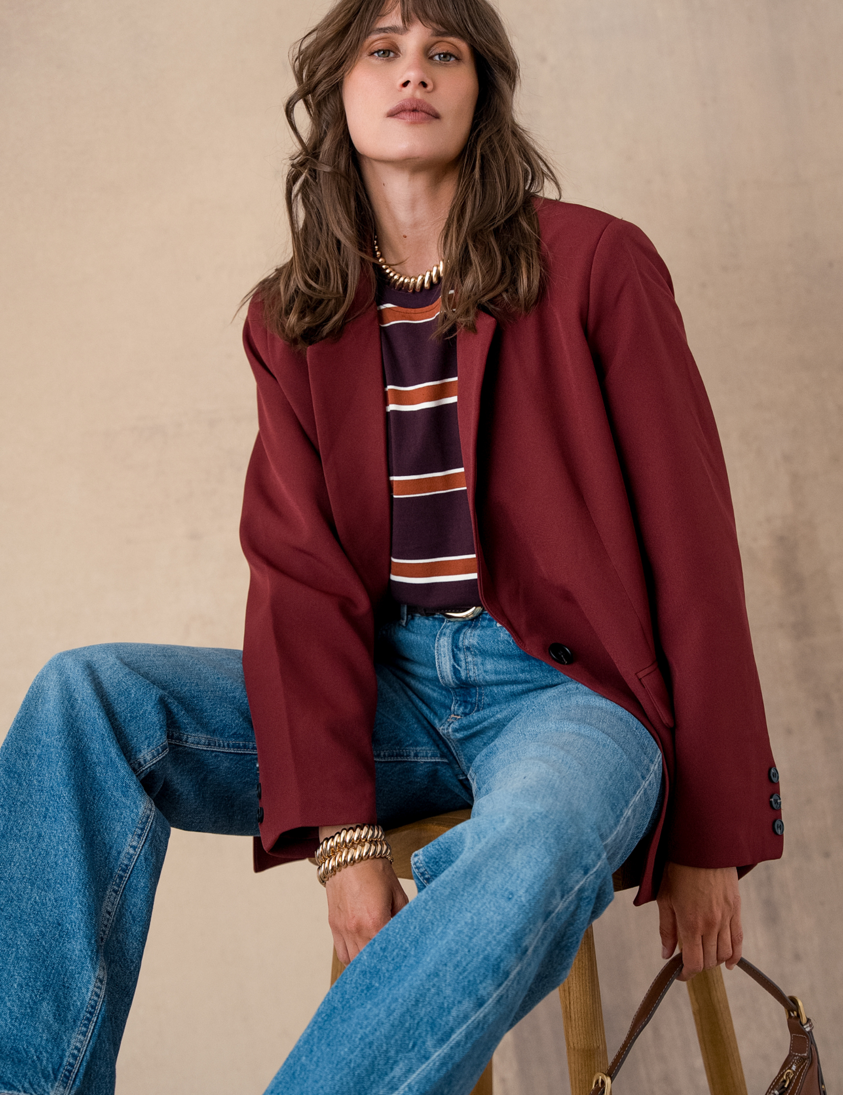 Veste de costume Wendy - Bordeaux